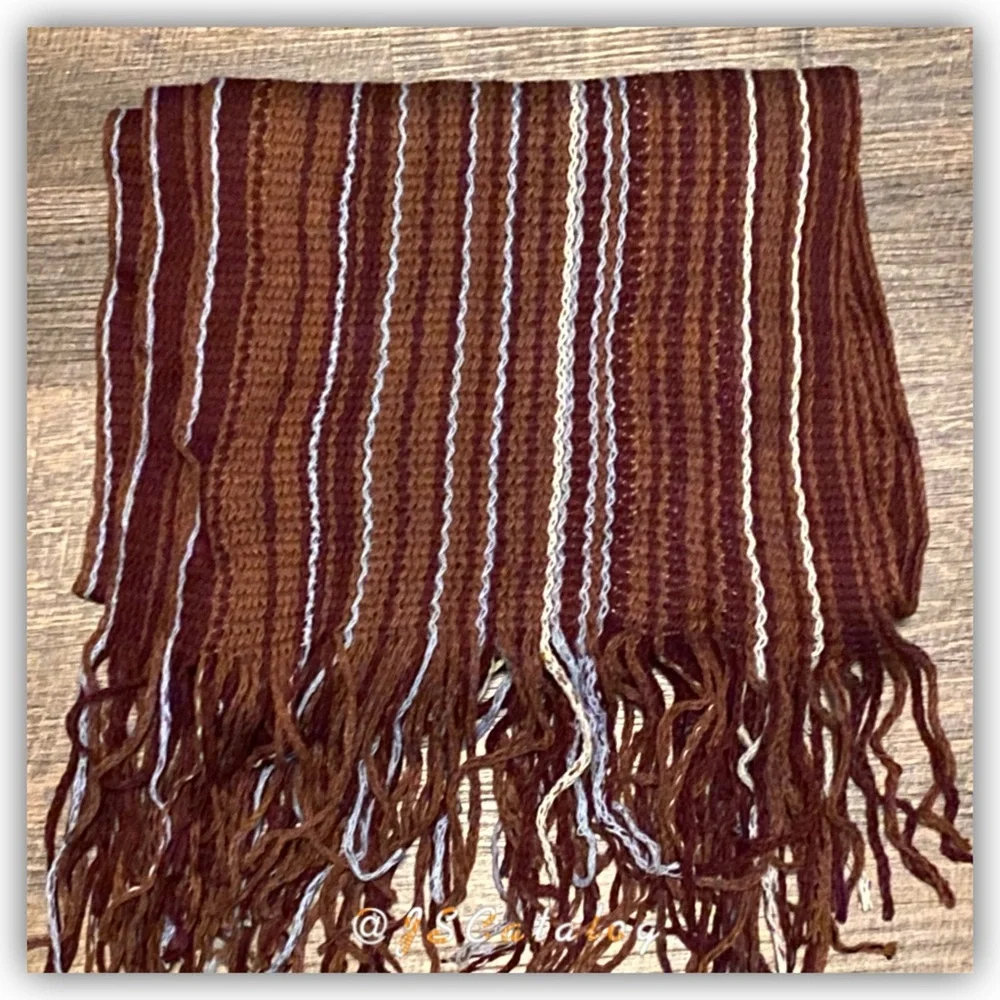 Colorful Striped Knit Scarves